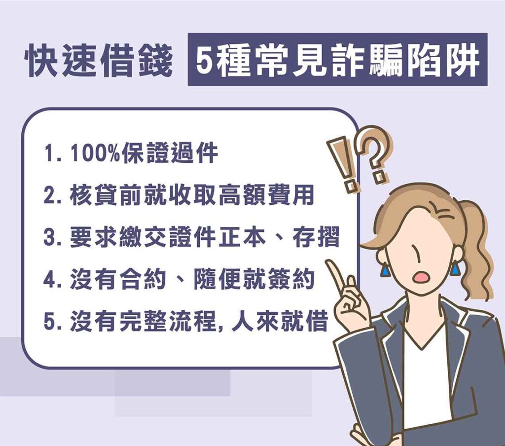 快速借錢5種詐騙陷阱