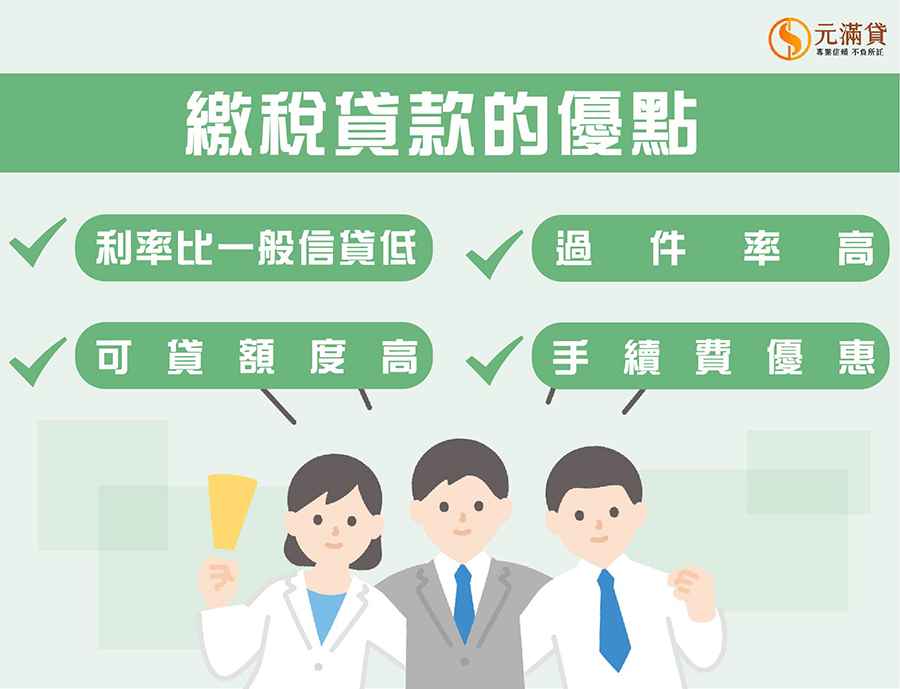 繳稅貸款的優點